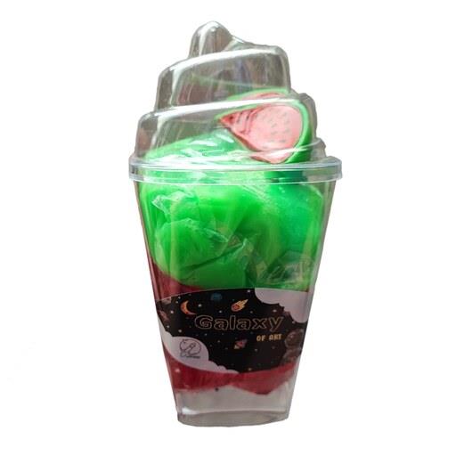 ژل بازی اسلایم گلکسی مدل شیک - هندوانه